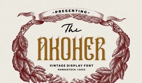 Akoher - Ornamental Font