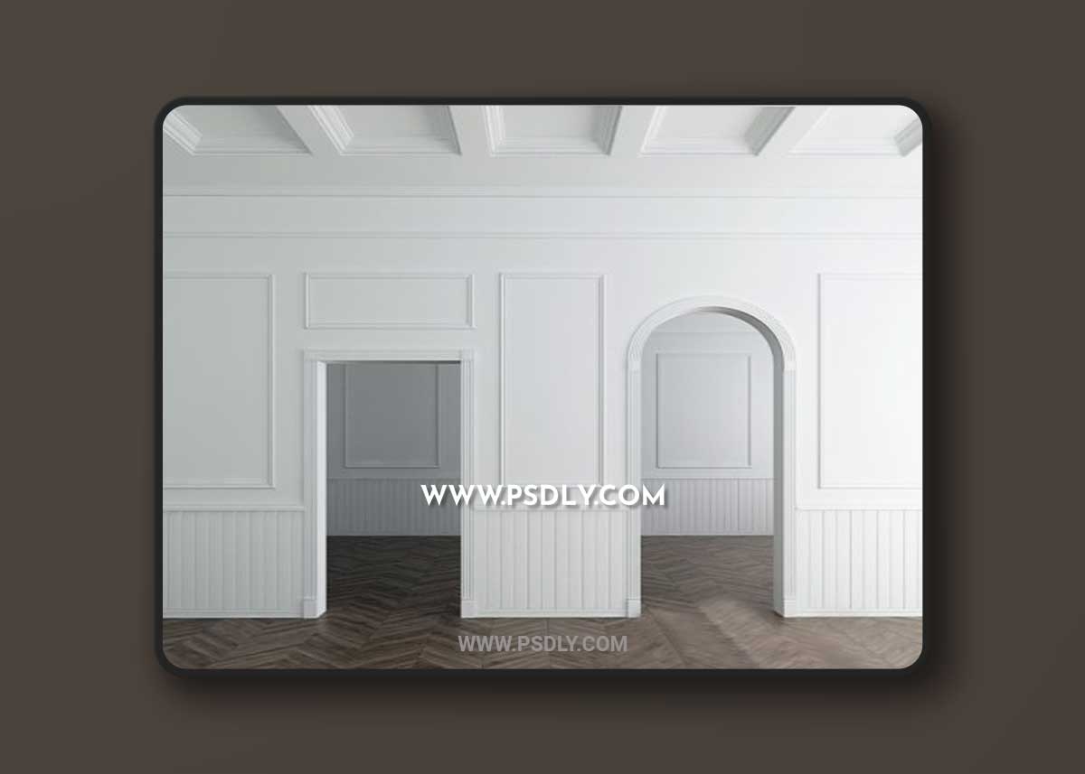 Ultrawood stucco decoration of the walls and openings 1