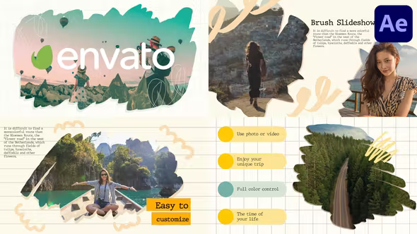 Videohive Brush Slideshow for After Effects 37181634