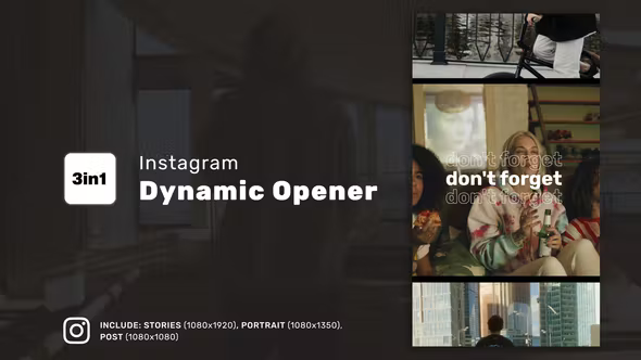 Videohive Instagram Dynamic Opener 37179594