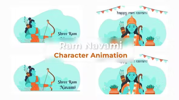 Videohive Ram Navmi Character Animation Scene Pack 37148186