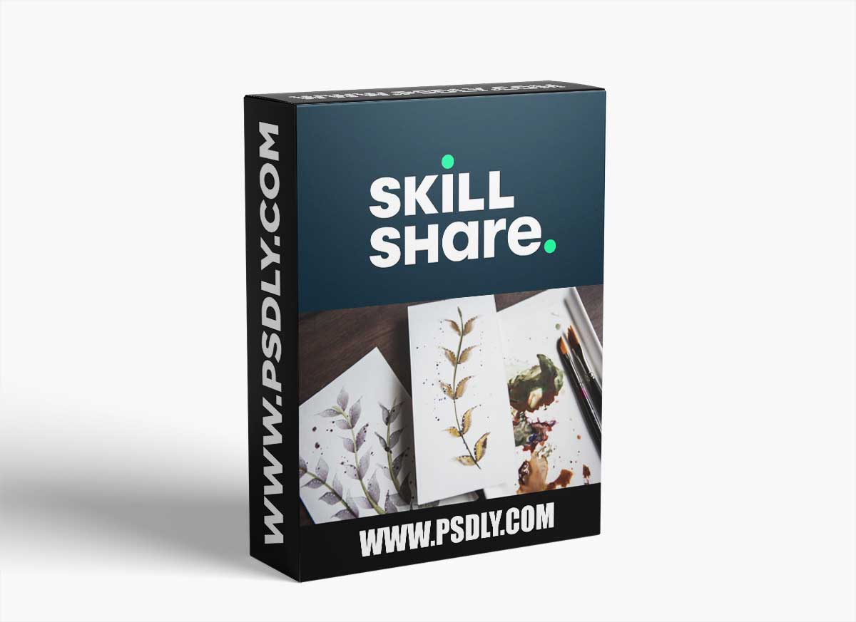 Watercolor Leaves - Create whimsical watercolor art while learning a simple leaf shape