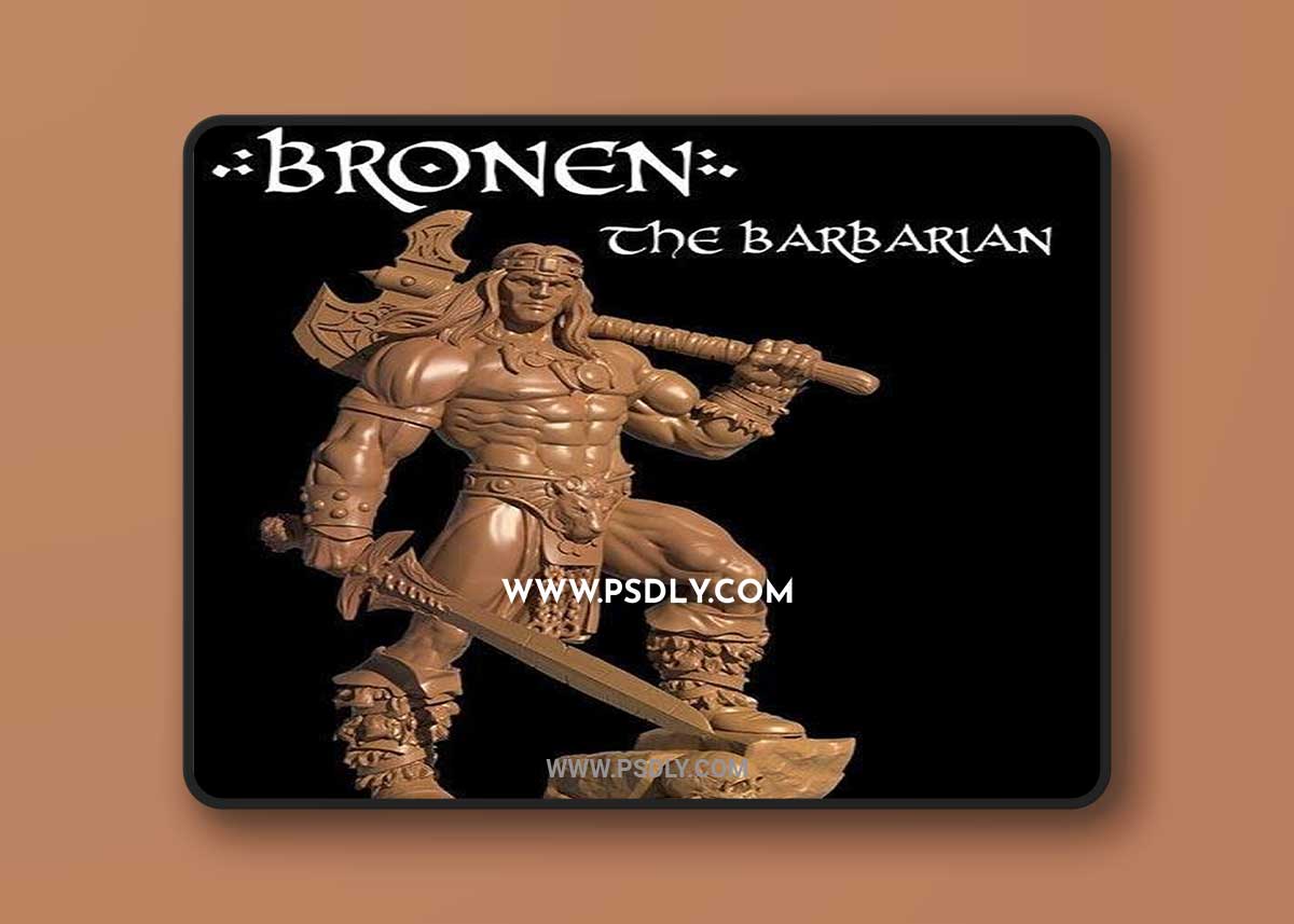 3D Print Models Bronen The Barbarian