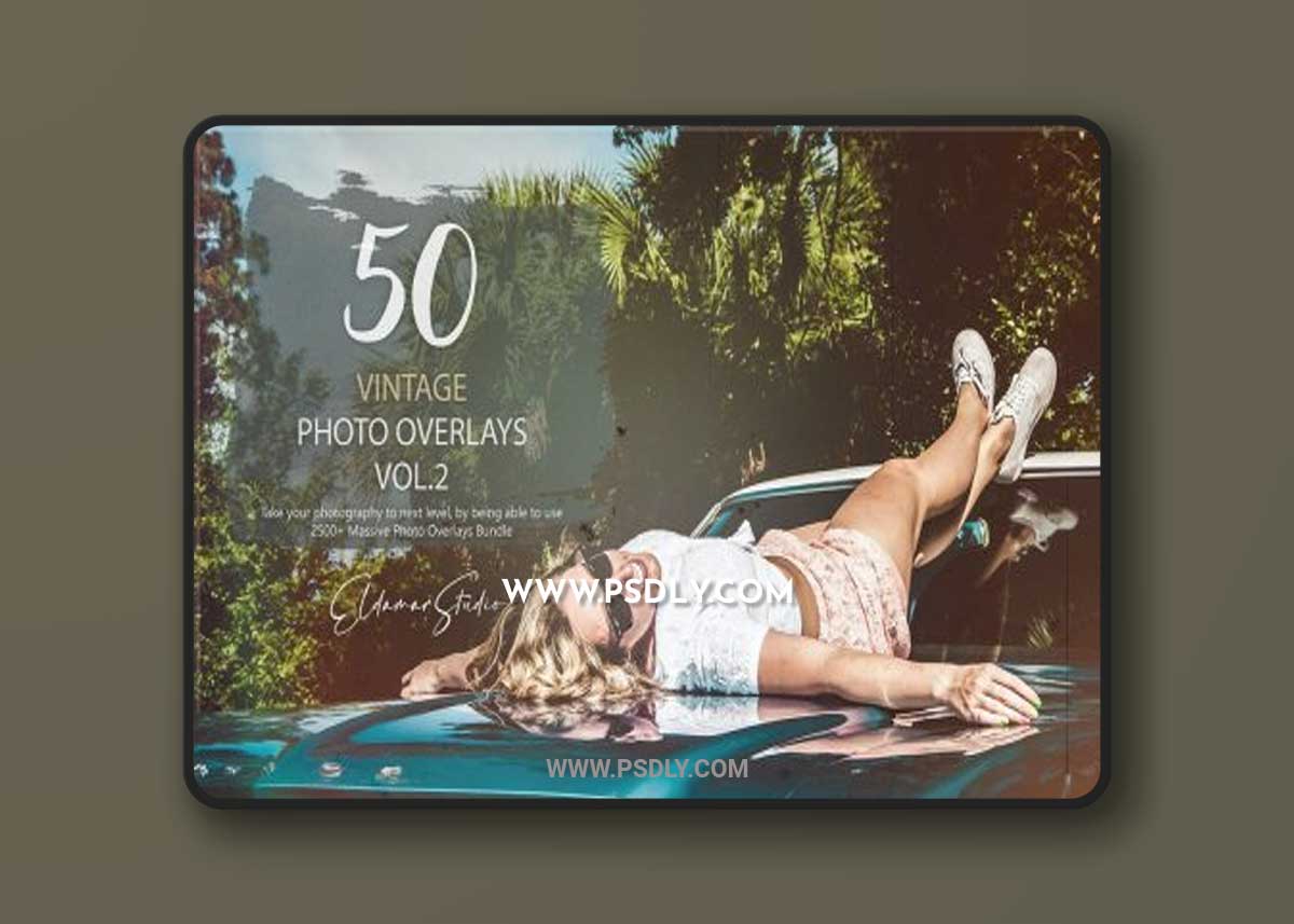 50 Vintage Photo Overlays - Vol. 2