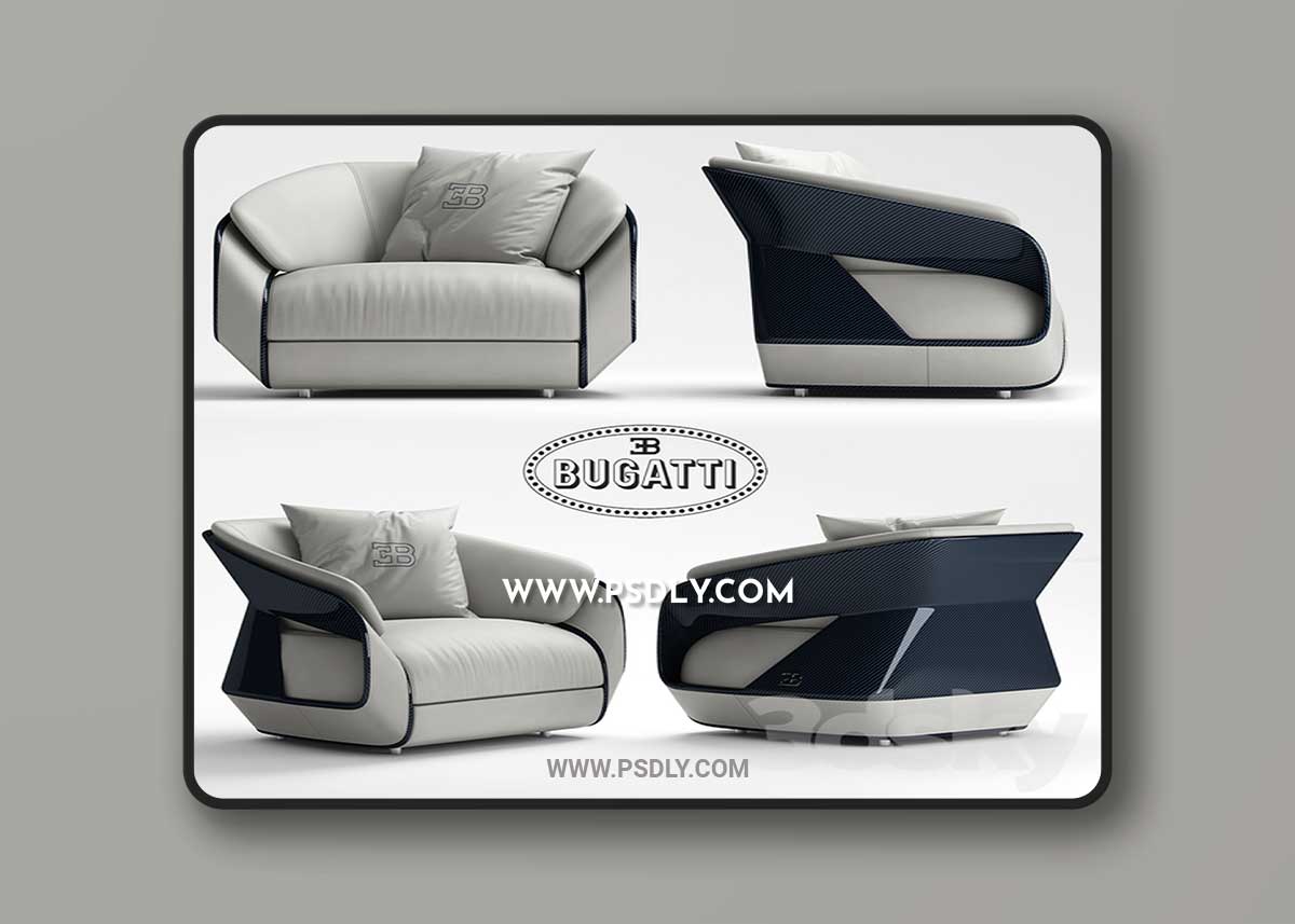 Armchair Bugatti Home Royale 3D Model