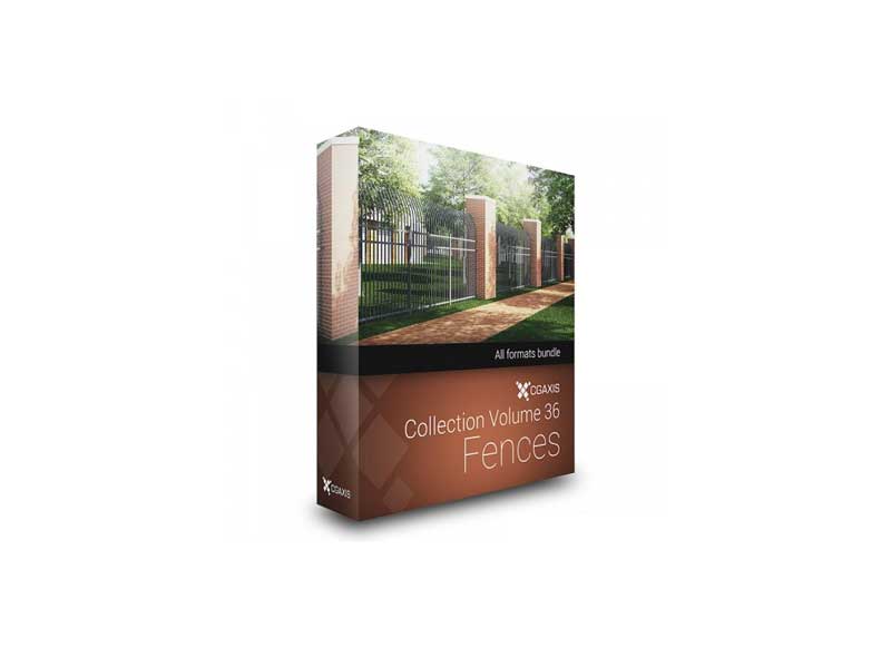 CGAxis - Vol. 36 Fences 3D Model