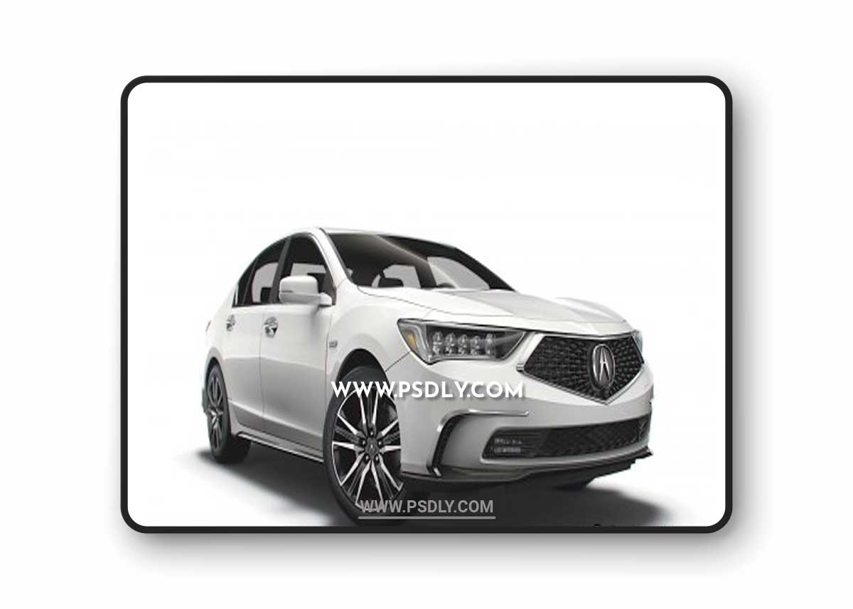 Cgtrader - Acura RLX SH AWD 2021 3D model