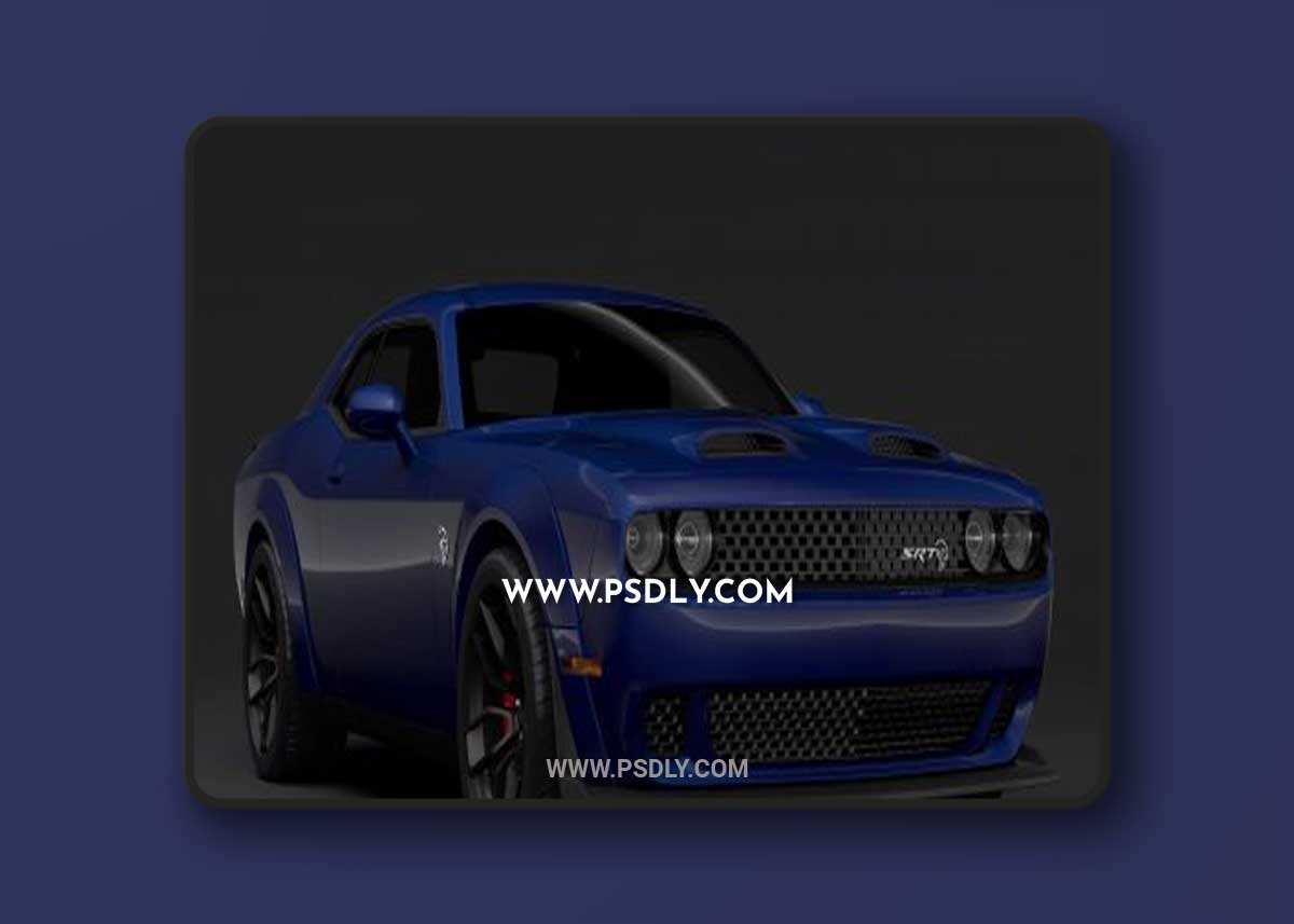 Cgtrader - Dodge Challenger SRT Hellcat Widebody LC 2019 3D Model