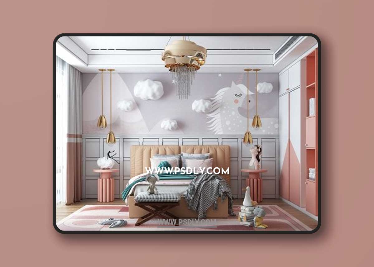 Children Room Interior 03 by Huy Hieu Lee 3D Model