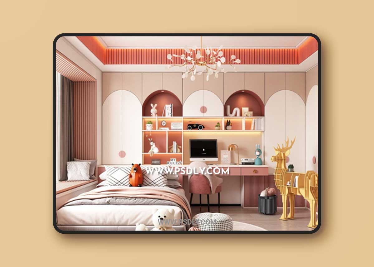 Children Room Interior 04 by Huy Hieu Lee 3D Model