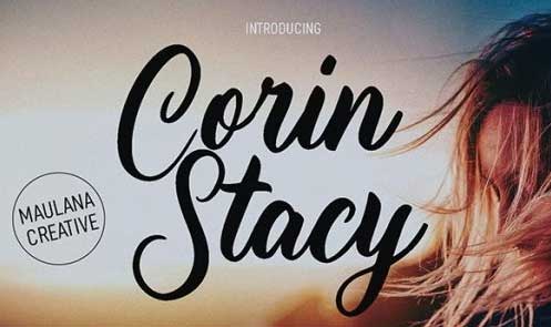 Corin Stacy - Script Font