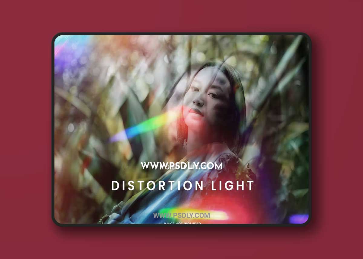 Distorion Light Photo Effect for photoshop