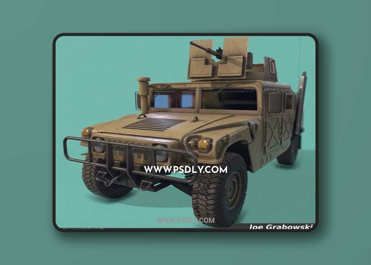 Game Ready Humvee 3D Model