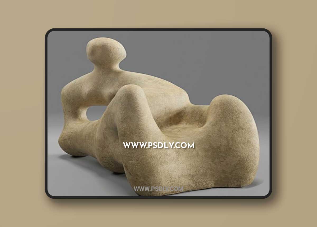 Henry Moore Recumbent Figure 3D Model