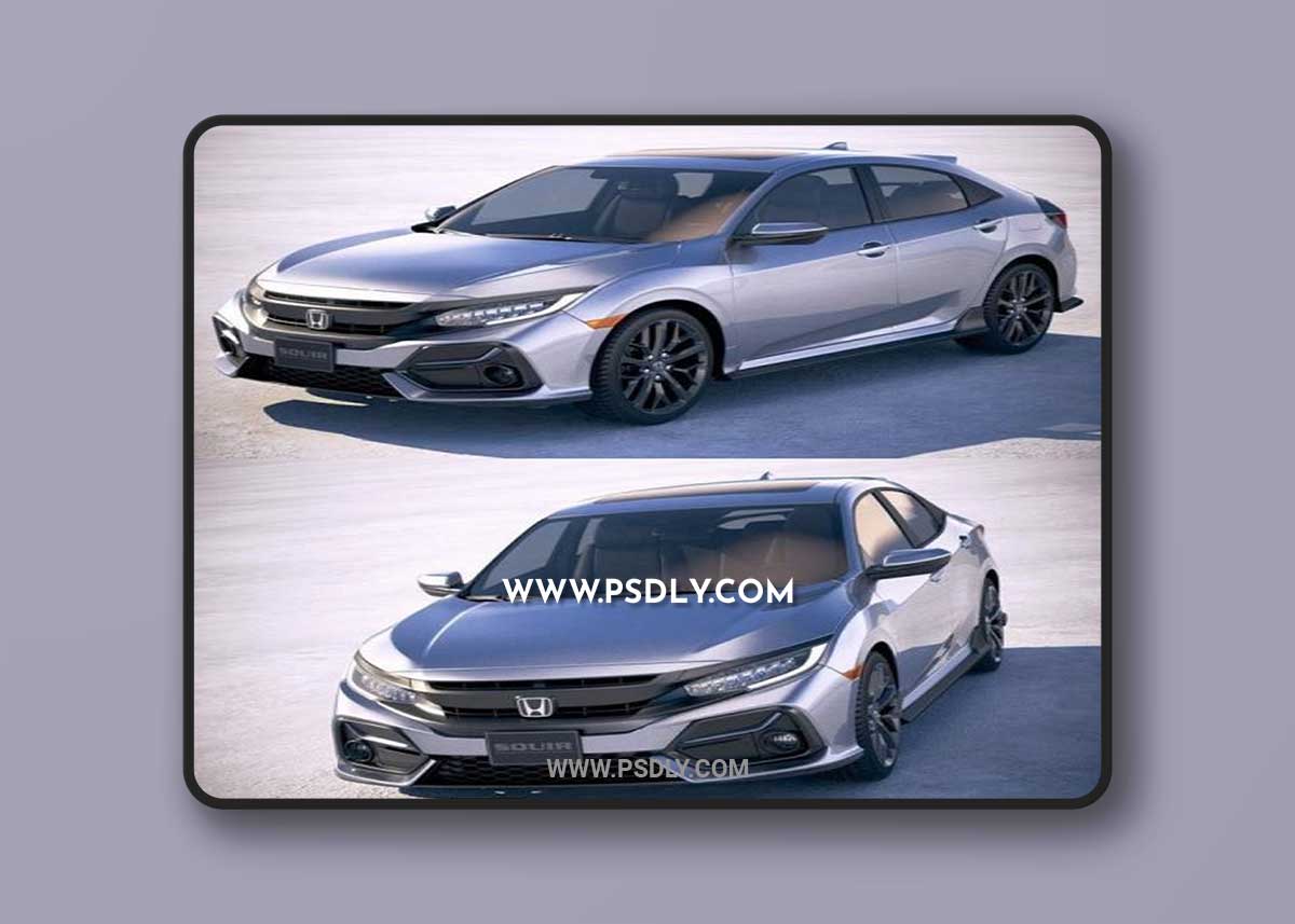 Honda Civic Hatchback 2020 3D Model