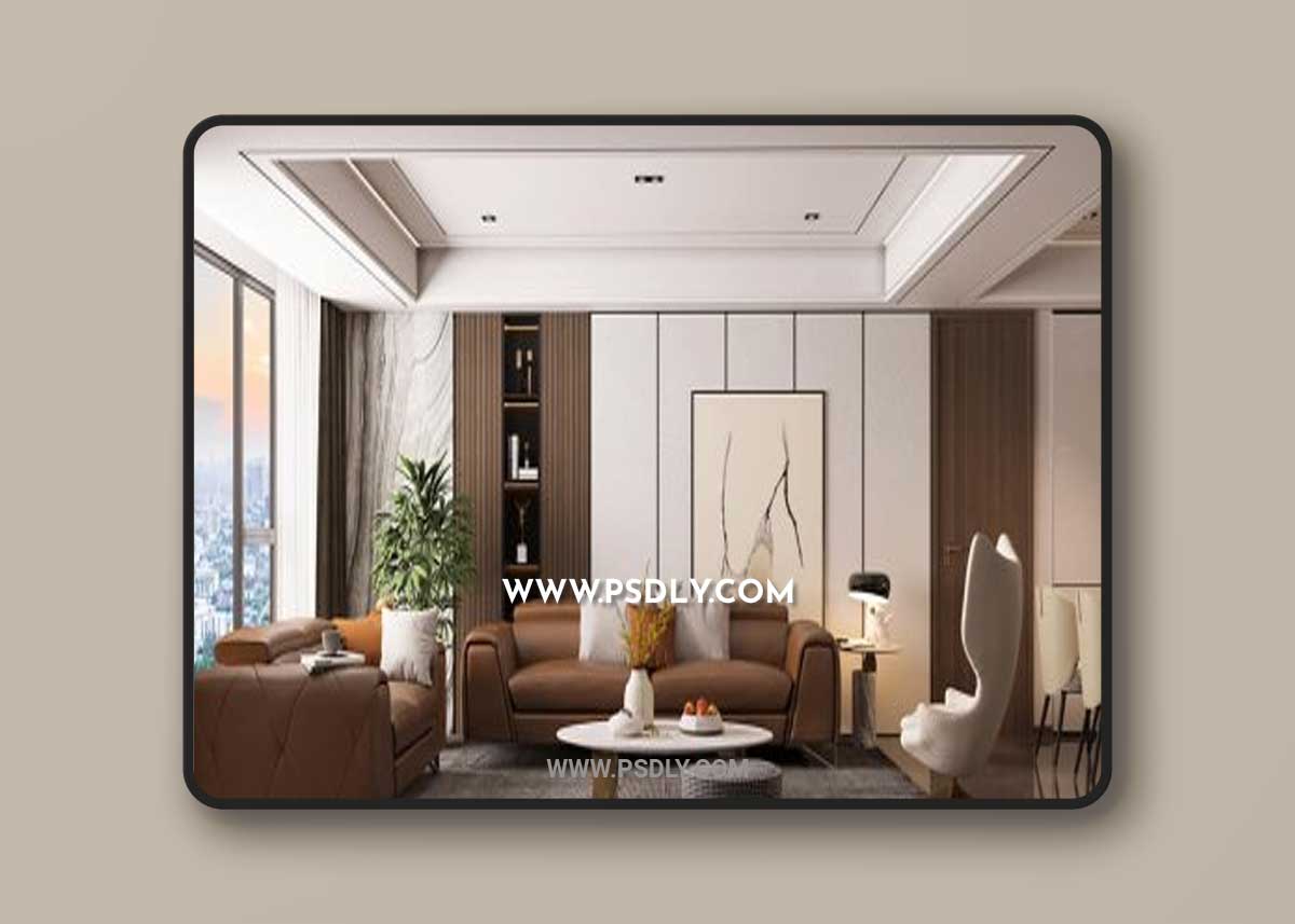 Living Room Interior By Huong Giang 3D Model