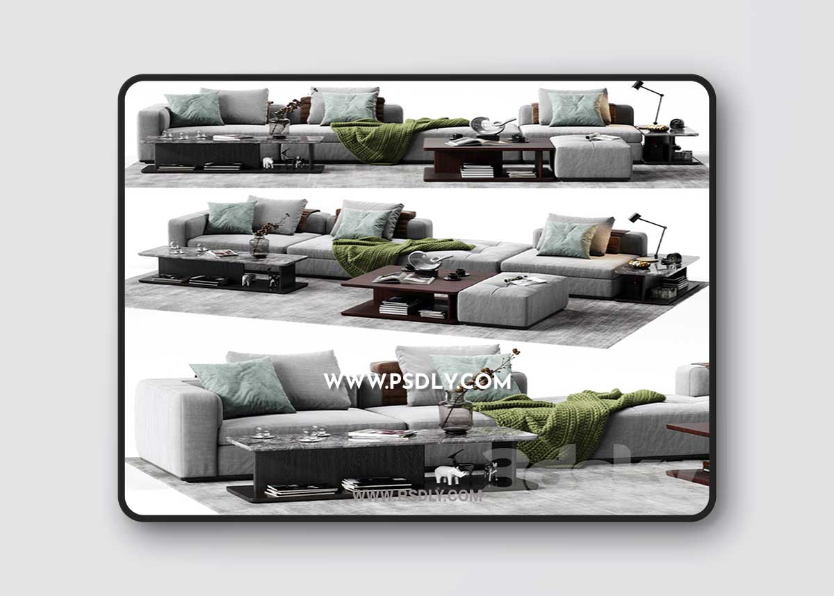 Molteni & C ALBERT Sofa 3D Model