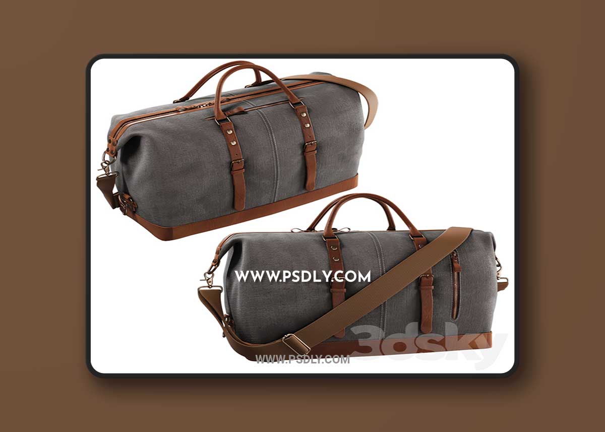 S-ZONE Trim Travel Tote Duffel Shoulder Handbag Weekend Bag