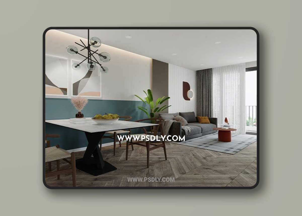 Sketchup Apartment Interior by Quoc Vi Phan