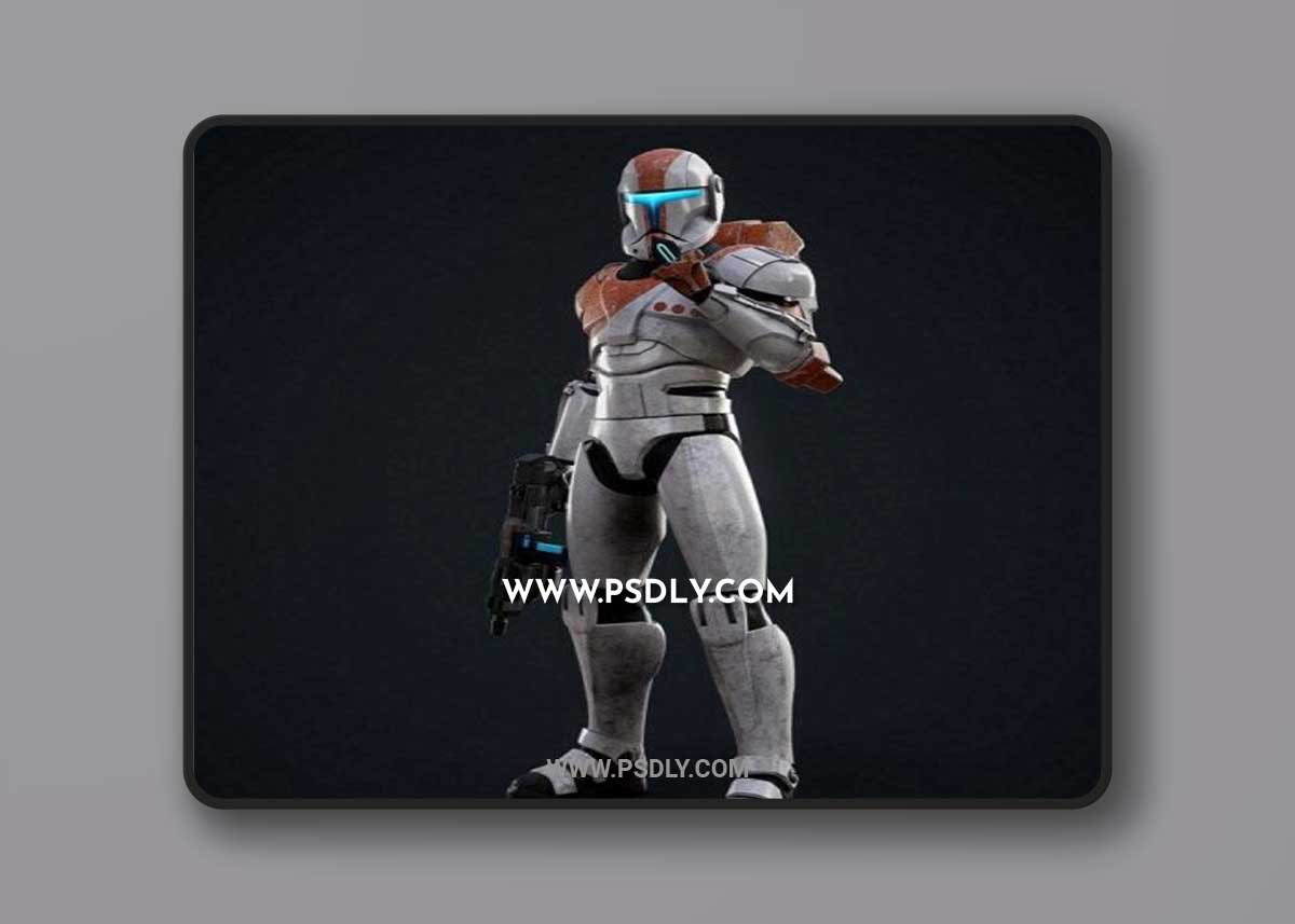 Star Wars Republic Commando – Boss 3D Model