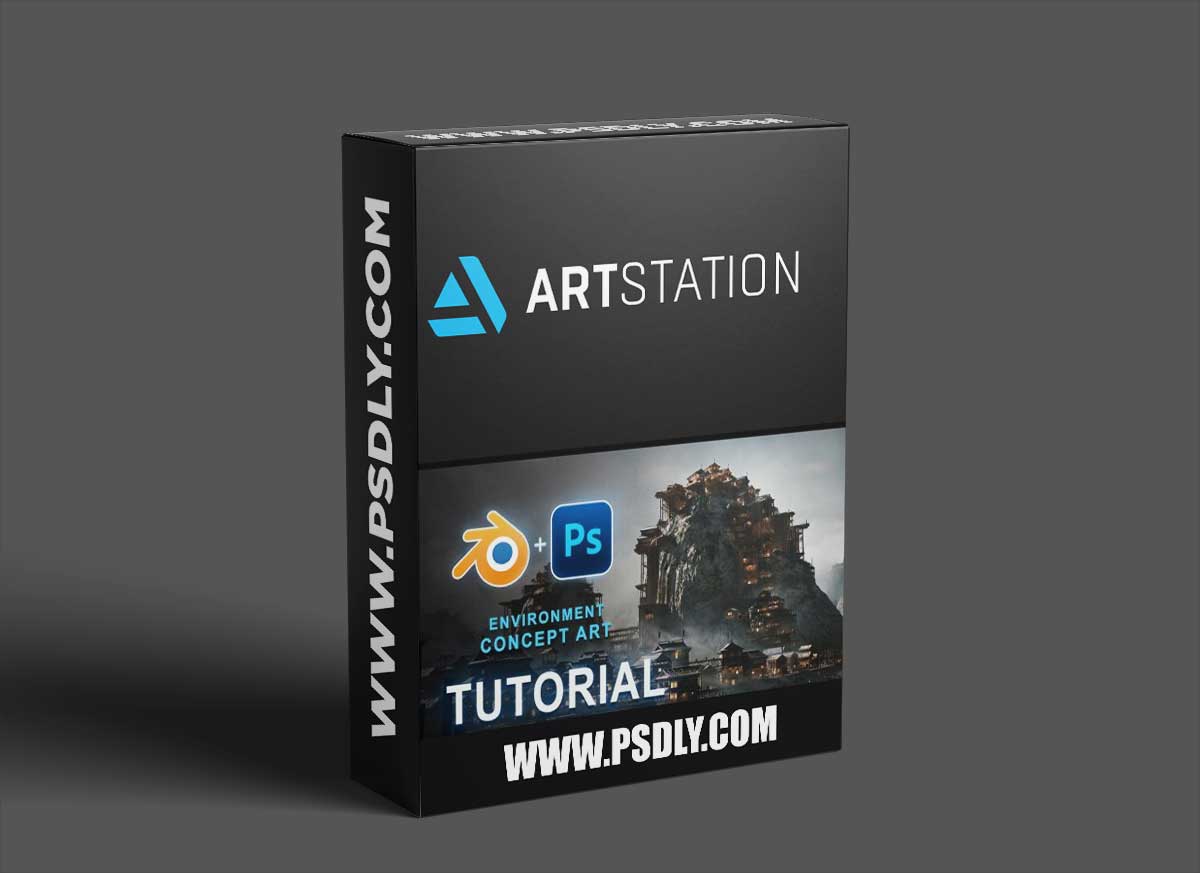 Artstation - Environment Concept Art - Japanese Stilt City