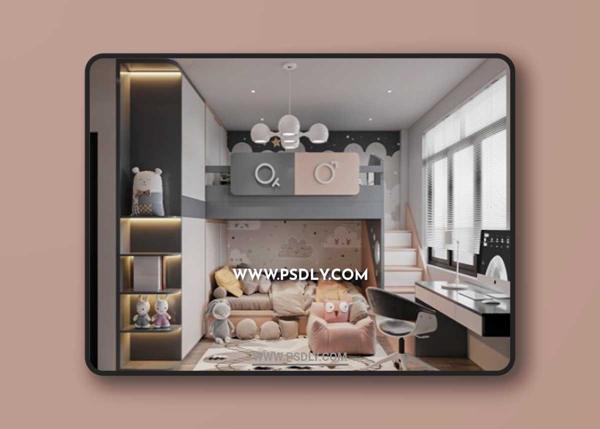 Children Room Interior by Nguyen Tuan Hai 3D Model