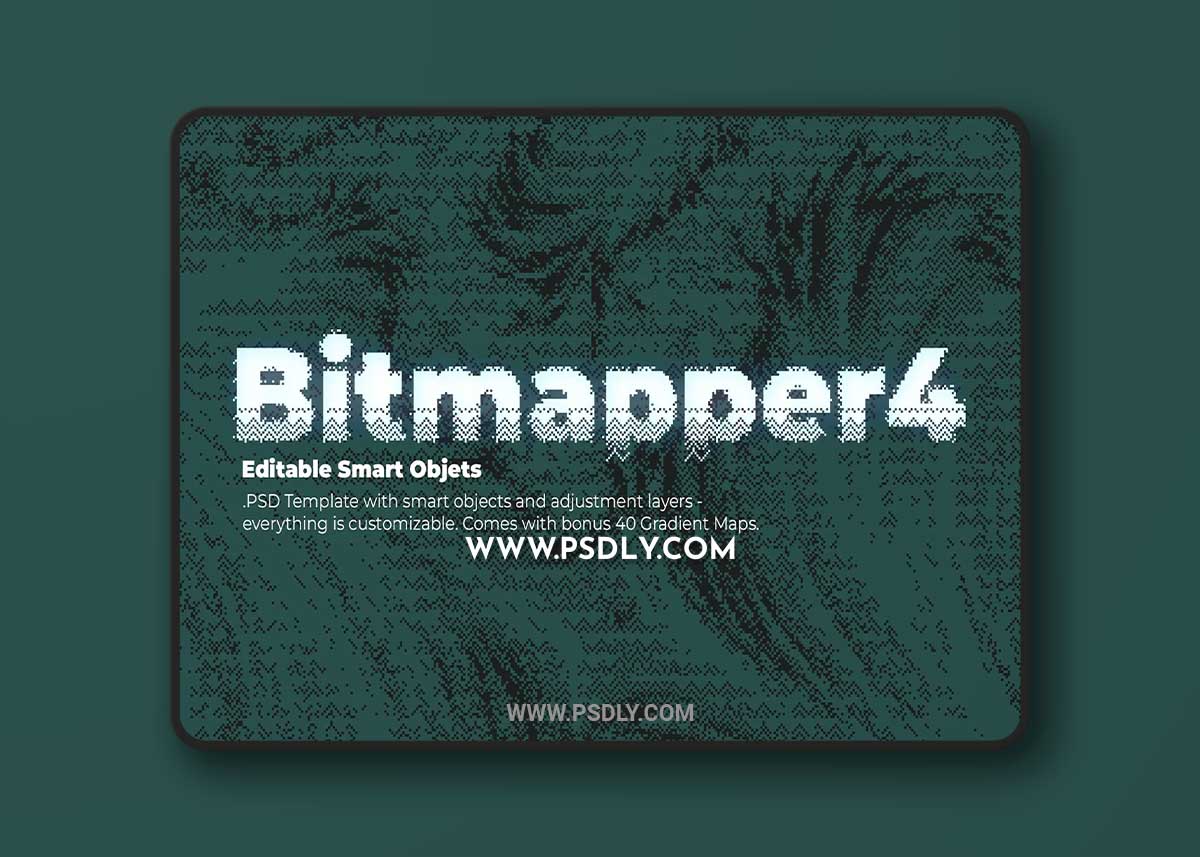 CreativeMarket - Bitmapper 4 - PSD Template 7311846