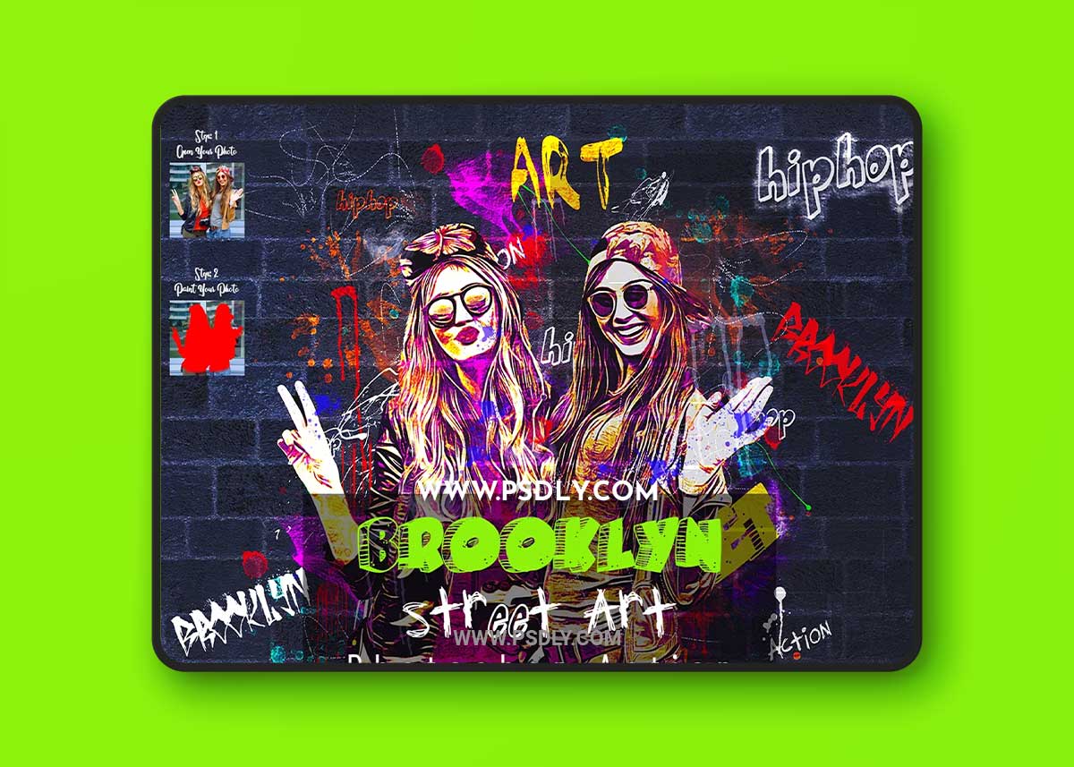 CreativeMarket - Brooklyn Street Art Photoshop Action 7321968