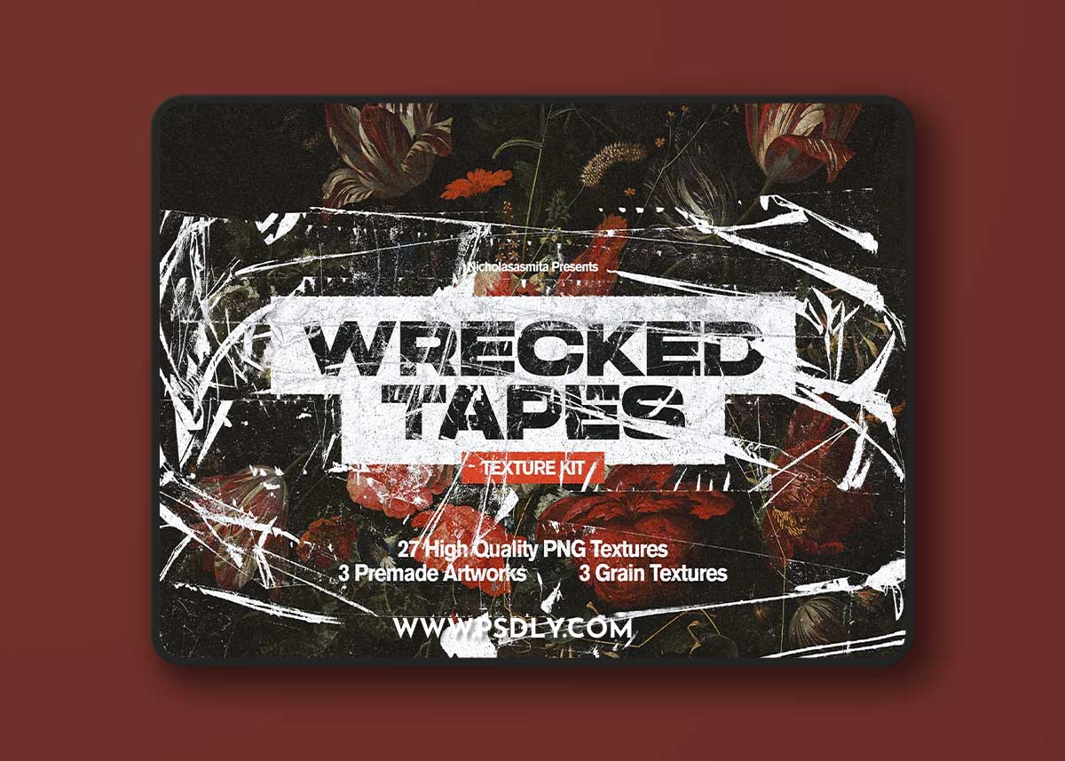 CreativeMarket - Wrecked Tapes Texture Kit 5315532