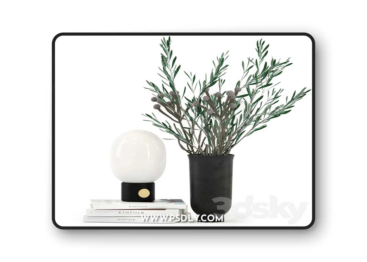 Decor with JWDA Table Lamp 3D Model
