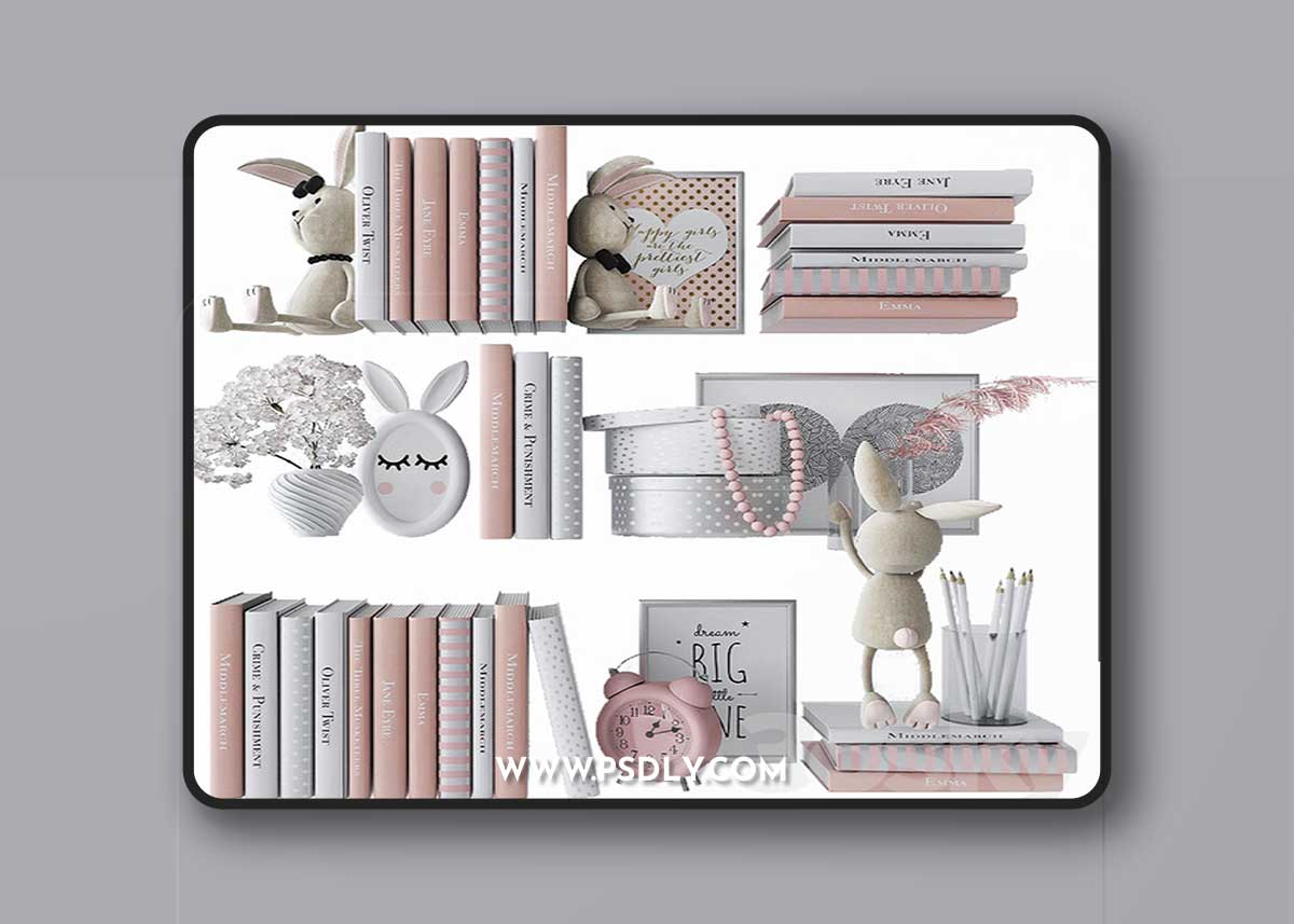 Decorative set in the nursery 2 3D Model
