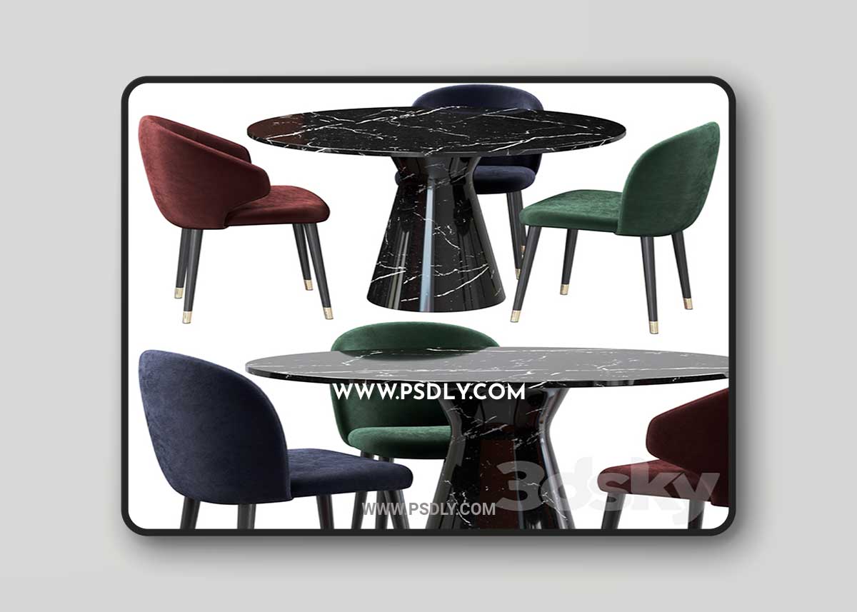 Eichholtz Dining Chair Volante 3D Model