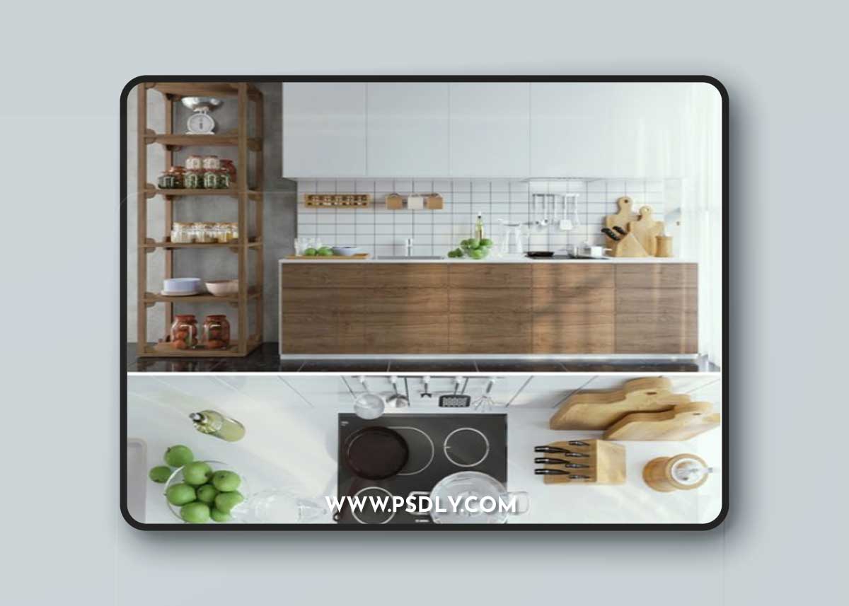 IKEA VOKSTORP with decor 3D Model