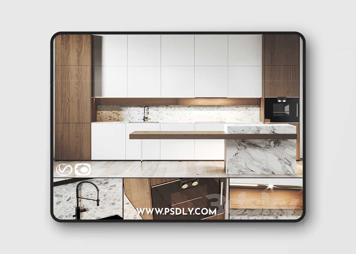 Kitchen 065 430x300H 3D Model