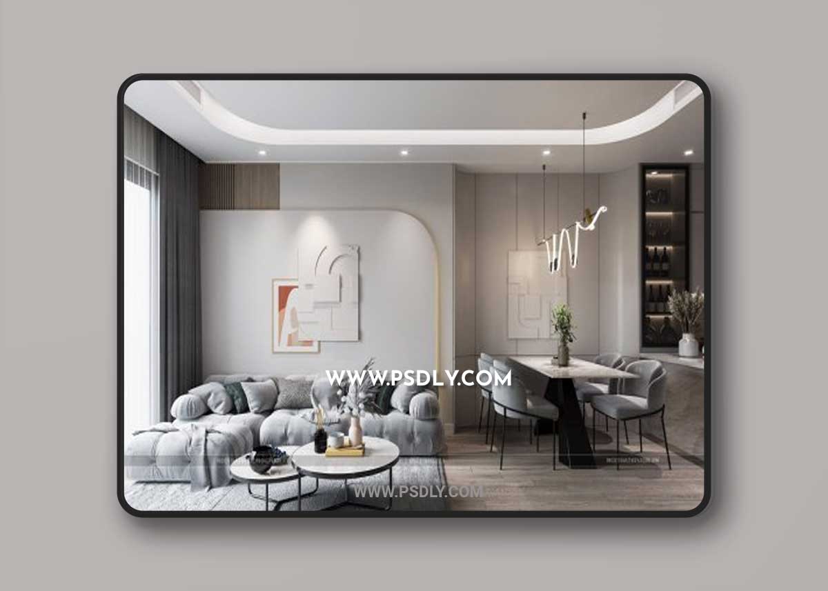 Pool House Exterior by Truong Dinh QuynhLiving Room - Kitchen Interior by Bui Hai Lich
