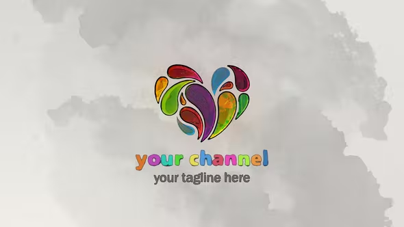 Videohive Art YouTube Channel Intro with Art Logo Reveal 38386906
