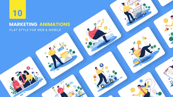 Videohive Business Maketing Animations - Flat Concept 38174111