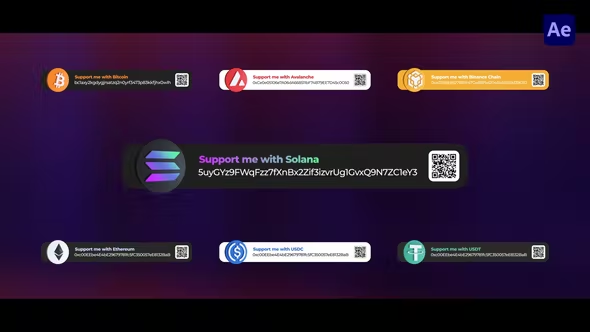 Videohive Crypto Donations For After Effects 38162339