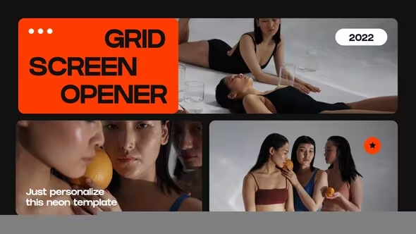 Videohive Grid Multiscreen Opener 37870593