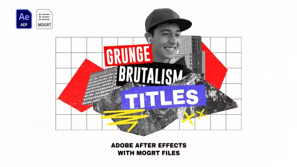 Videohive Grunge Brutalism Titles 36518846