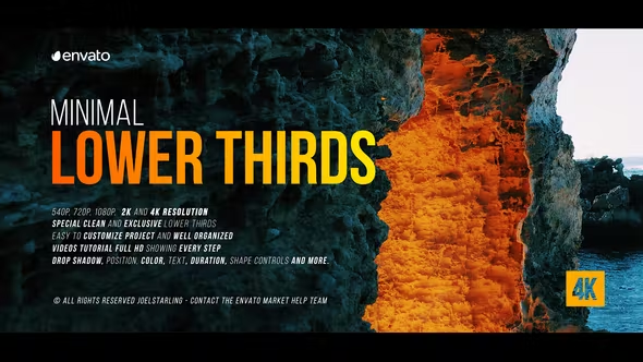 Videohive Minimal Lower Thirds for After Effects 38226999