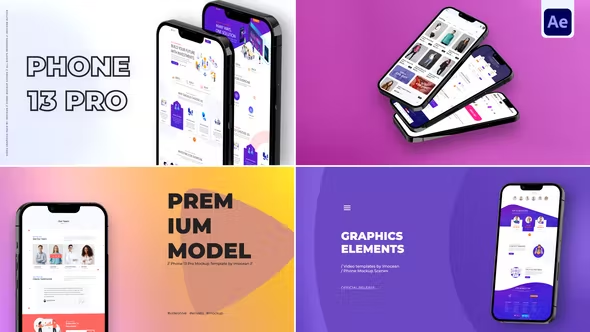 Videohive Phone Mockup 13 Pro 38230851