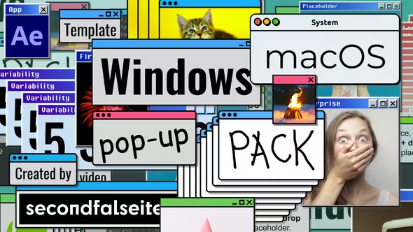 Videohive Windows / macOS Pop-up Pack | After Effects 38110800