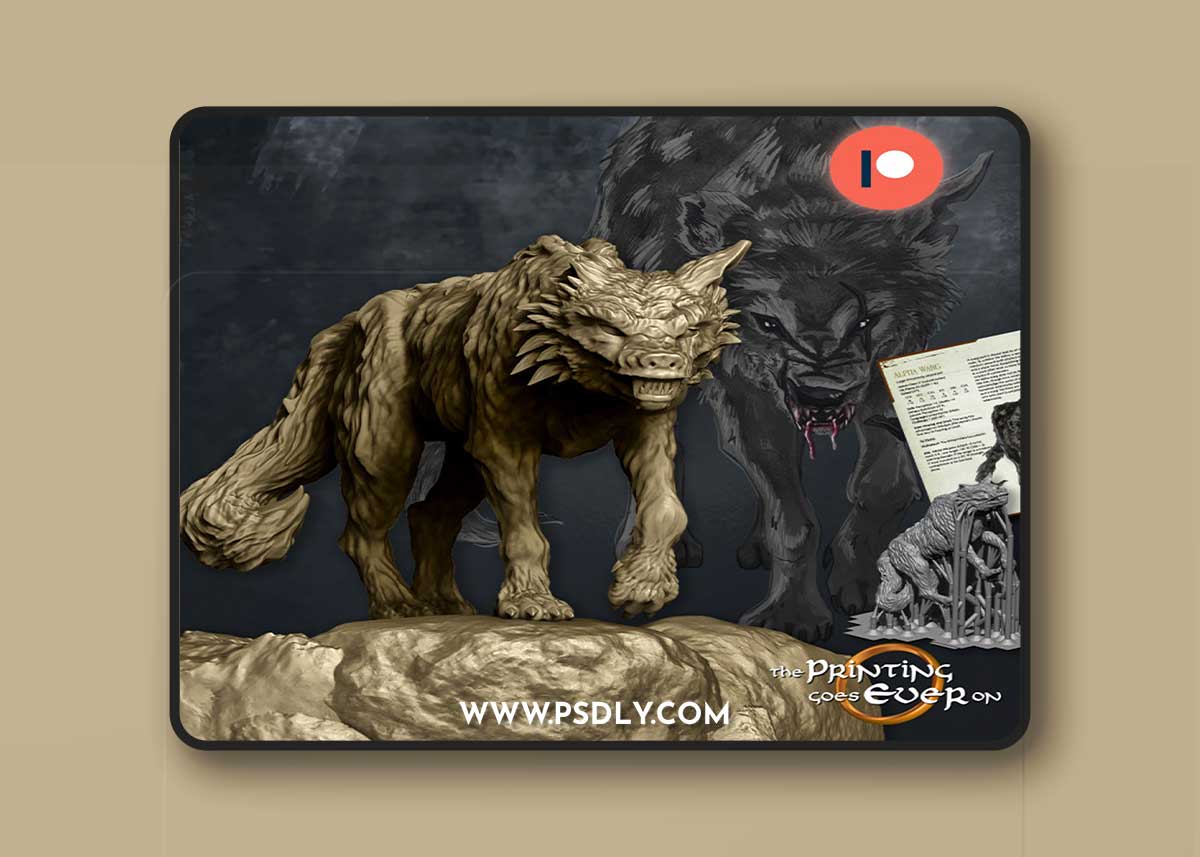 Wild Warg Alpha 3D Print Model
