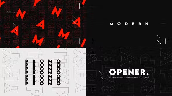Videohive Rhythmic Typo Intro 38303391