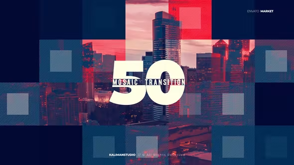 Videohive Mosaic Transitions 26141664
