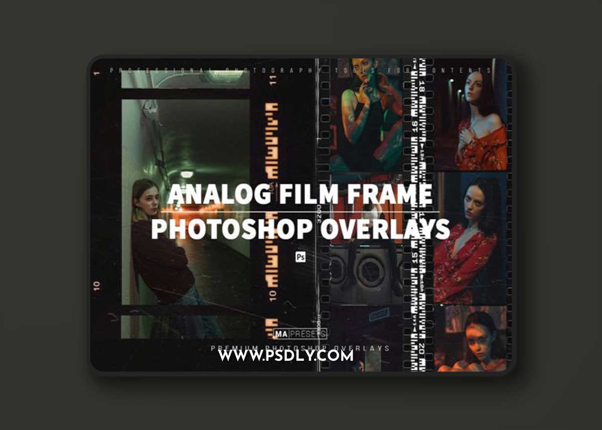 60 ANALOG FILM FRAME OVERLAYS