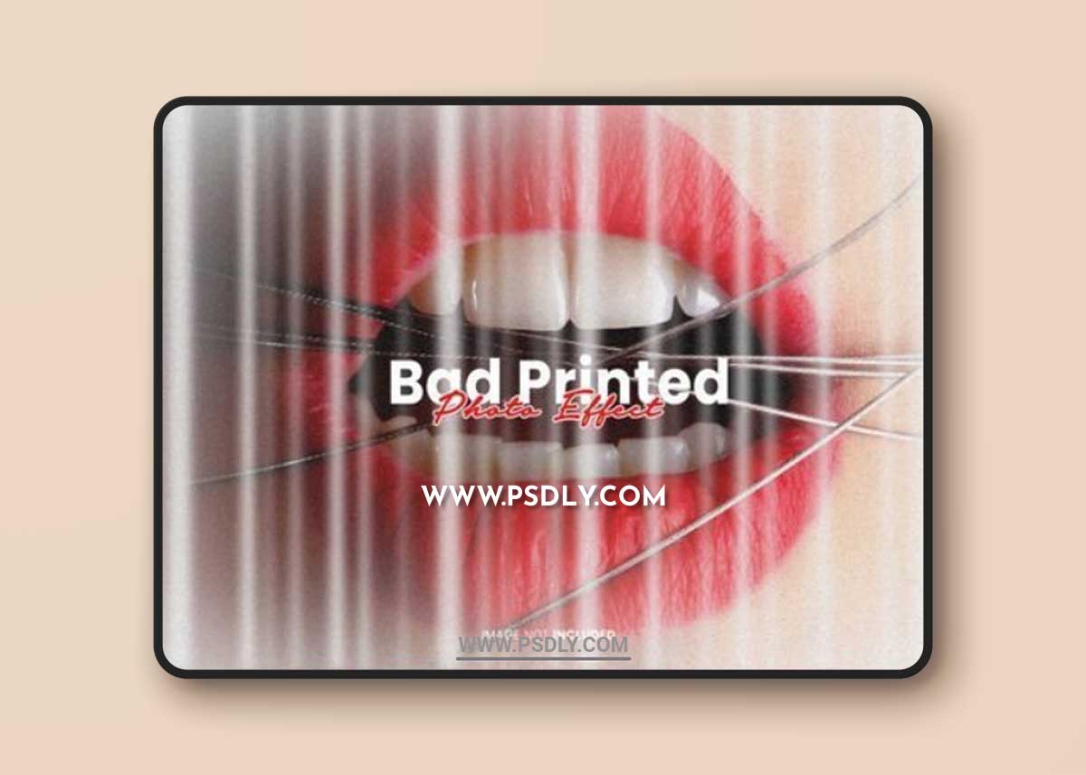 Bad Printed Photo Effect