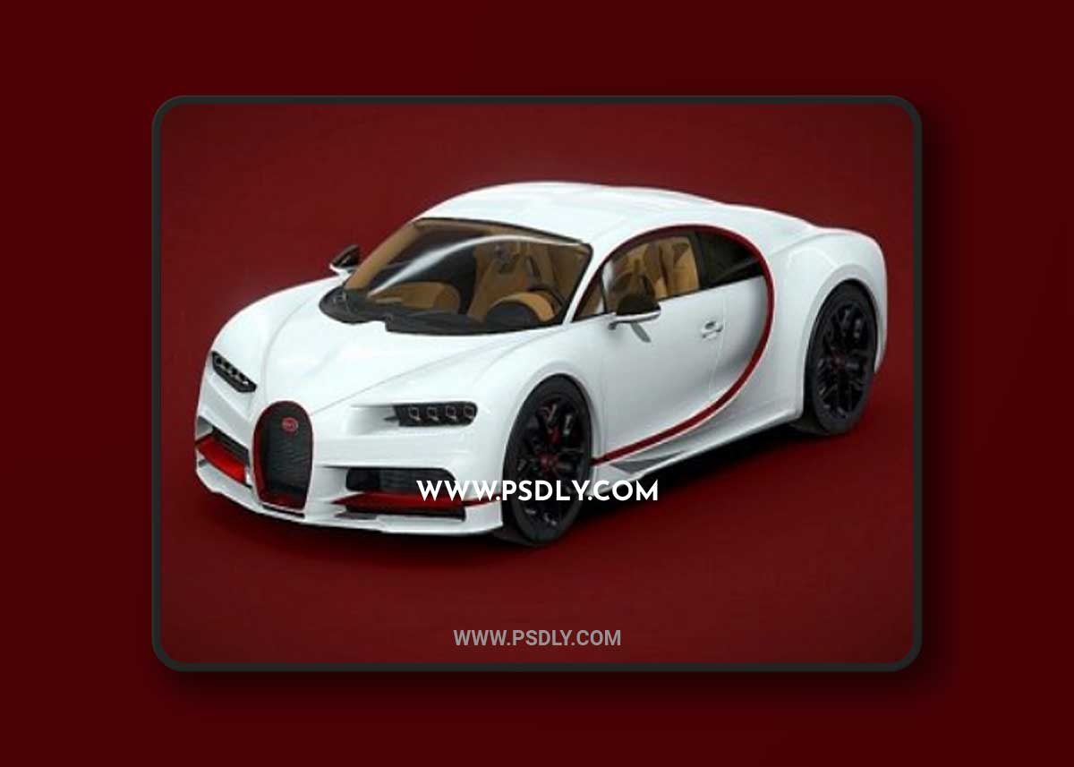 Bugatti Chiron Sport 2021 3D Model