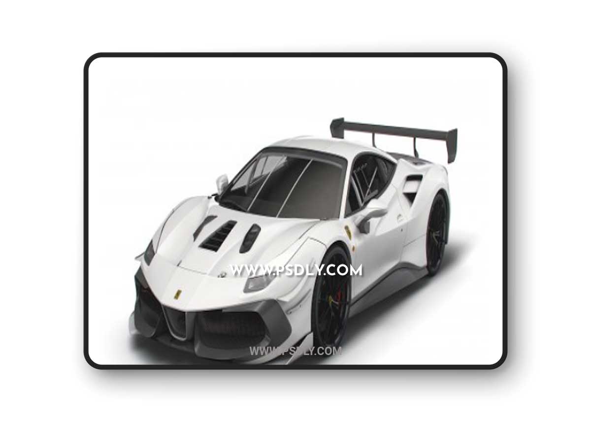Cgtrader - Ferrari GTB 488 EVO 2021 3D model